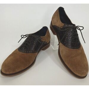 Cole Haan Embossed Alligator/ Suede Men's Oxfords Size 11 M